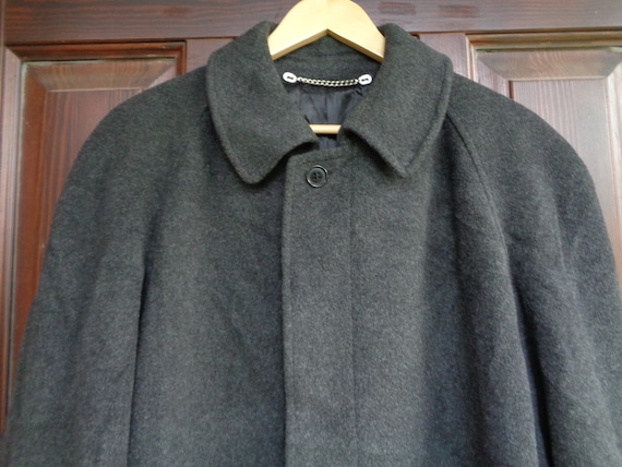 Vintage Overcoat Size 50 /L Mr.ramos Pure New Wool Coat Dark | Etsy
