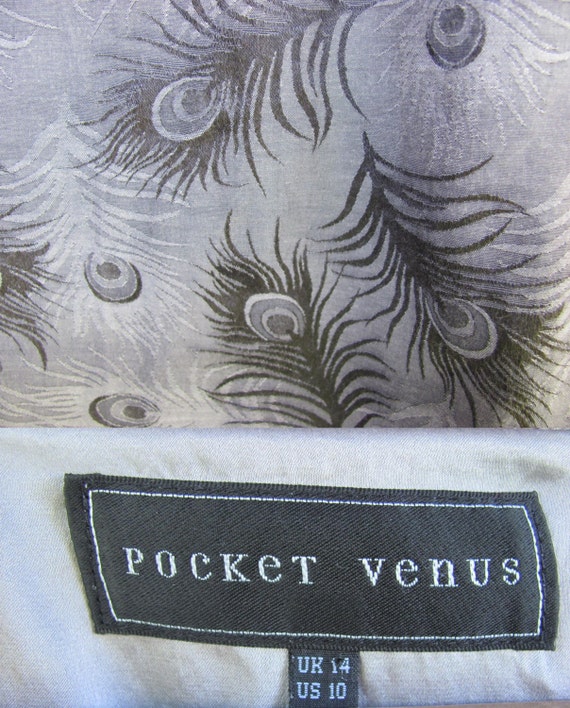 Vintage Pure Silk Dress; Gray & Black Silk Dress … - image 3