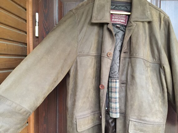 Classic Outdoor OAKWOOD Brown Leather Jacket size… - image 3