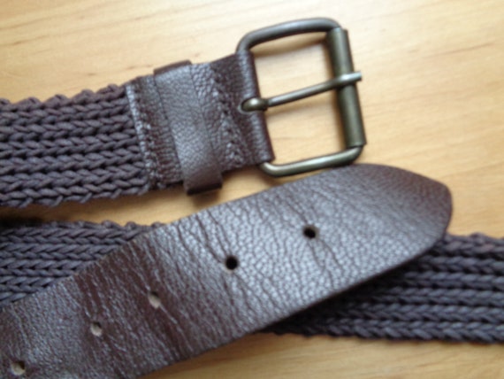 Vintage Belt; Dark Brown Belt size M / L, Length … - image 2