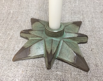 Swedish vintage Keramik Nykyrka small candlestick holder