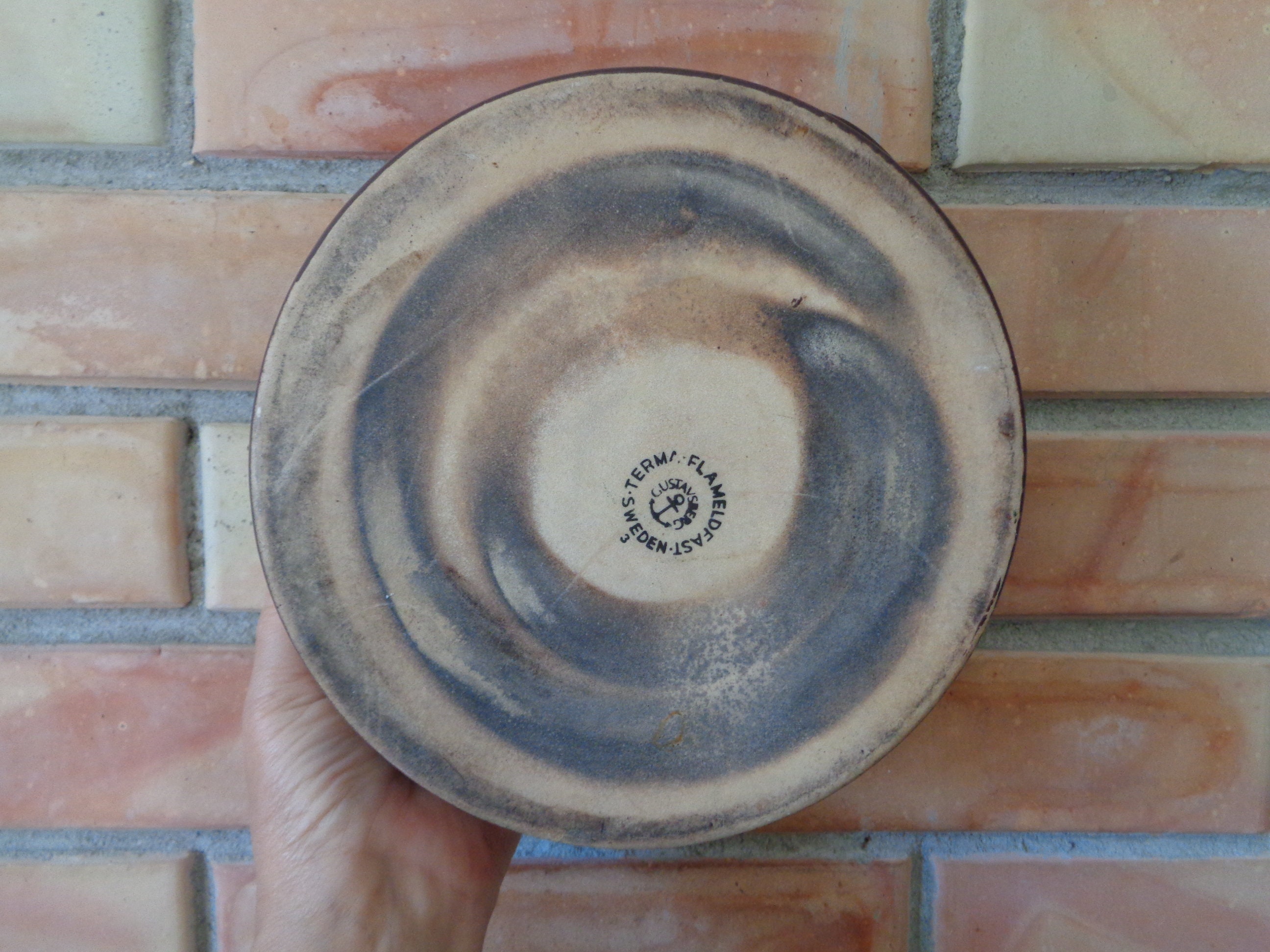 Swedish Vintage Terma Flameldfast Gustavsberg Pot; Fireproof