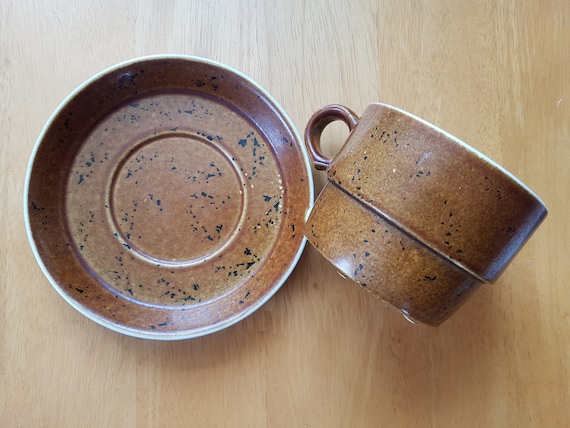 Swedish Vintage Gustavsberg COQ Ugnssakert Cup & Saucer Design