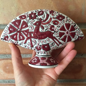 Portatovaglioli in ceramica da studio Arris Grecia realizzato a mano