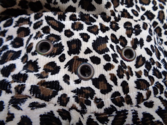 Vintage Jacket; Corduroy Jacket with Leopard Prin… - image 4