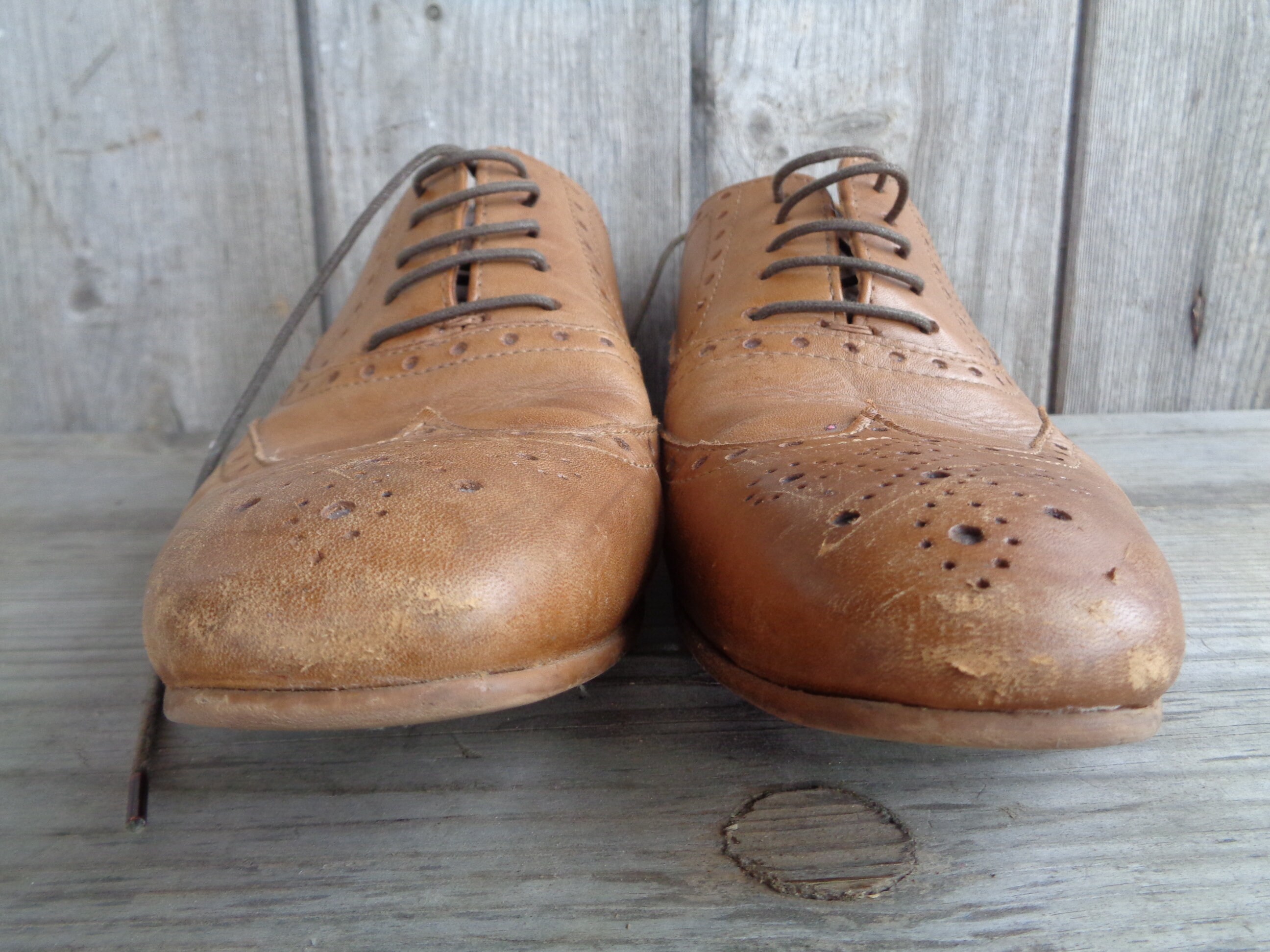 Vintage Leather Shoes; NEXT Hell for Leather Men display picture 1