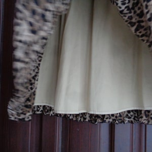 Vintage Leopard print pleated skirt size M/L image 6