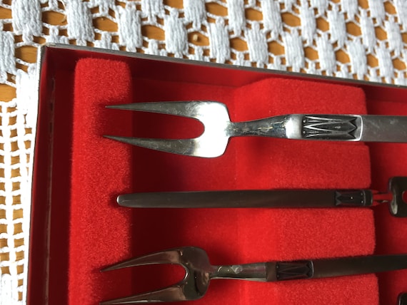 Swedish Vintage Germetco Stainless Steel Forks, Mid Century