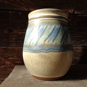 KAMINI studio pottery, Vintage stoneware pot H5.5&quot;/ 14cm