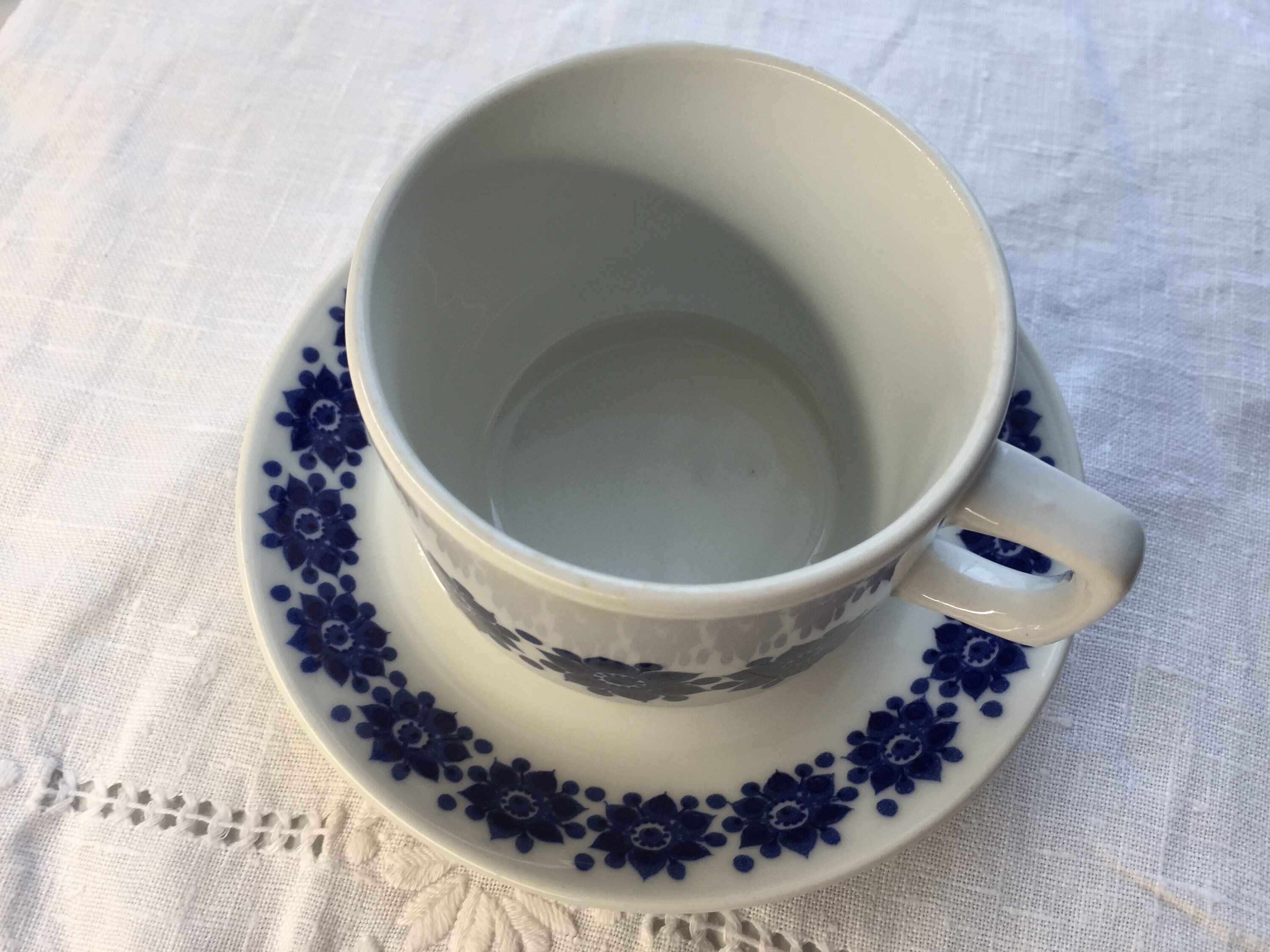 Figgjo Flint Norway Vitro Porcelain Coffee Cup & Saucer