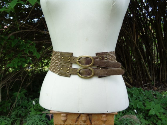 Vintage Belt; River Island Belt; Gold & Bronze Col