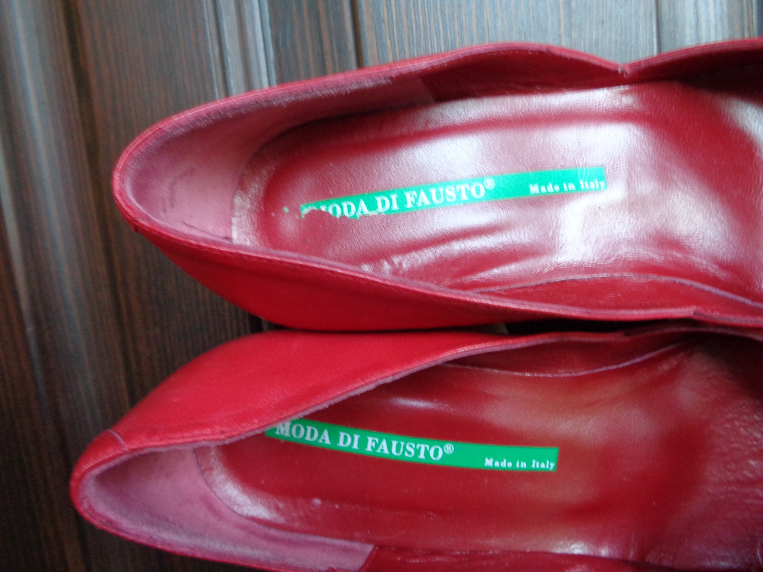 Italian Vintage Shoes Real Shoes Made Italy Vivid - Etsy