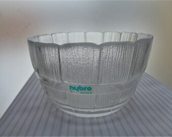 NYBRO Sweden glass bowl dia ~5"/ 12.5cm