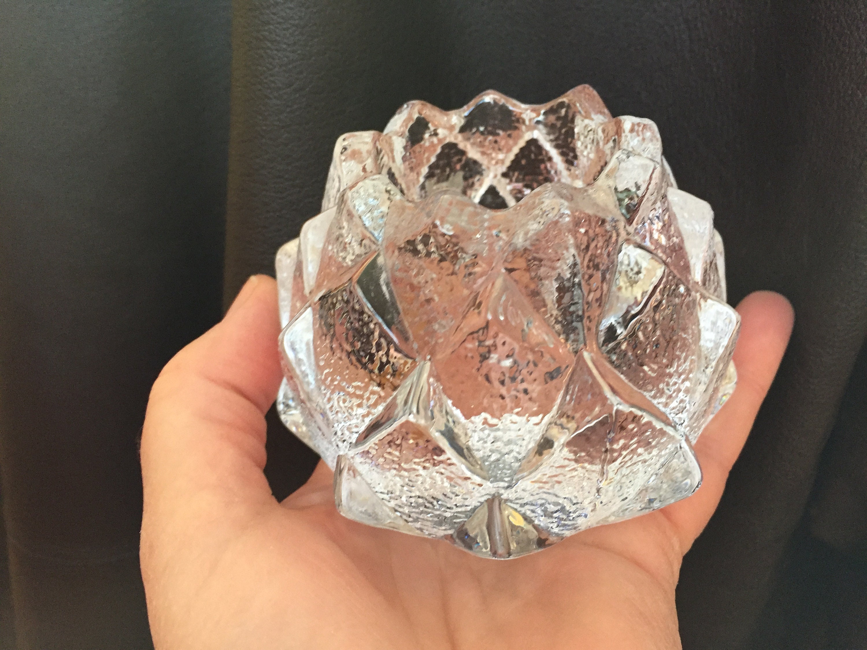 Swedish Vintage Orrefors Artichoke Crystal Votive Candle Holder - Etsy