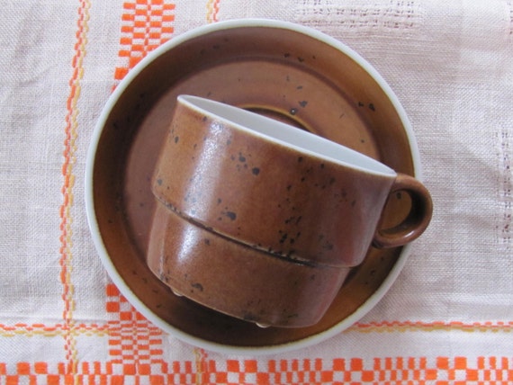 Swedish Vintage Gustavsberg COQ Ugnssakert Cup & Saucer Design
