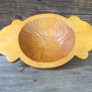 Swedish vintage carved wood bowl; Rustic home decor; Candy bowl, Key dish, Trinket dish