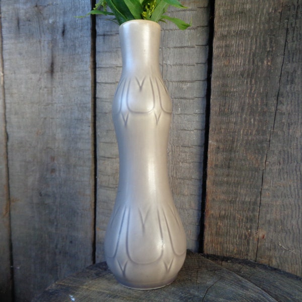 Swedish Vintage Pottery Vase; Bo Fajans Sweden Vase H8"/ 21 cm Tall Ceramic Vase; Swedish Pottery Vtg