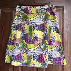 REVERSIBLE Cotton Skirt size L, UK14