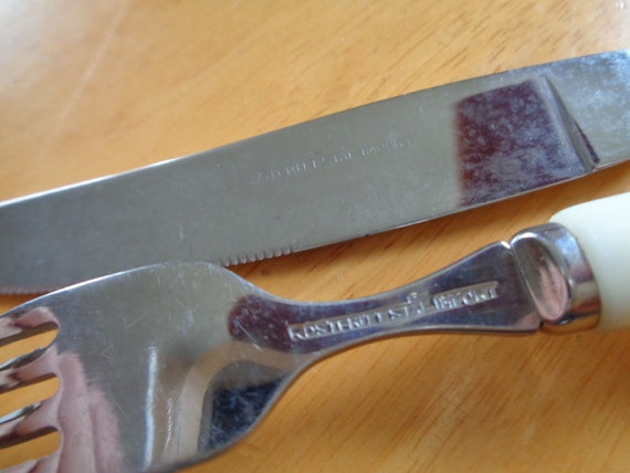 スウェーデンのヴィンテージ食器、小さなフォークとナイフ 3 セット  