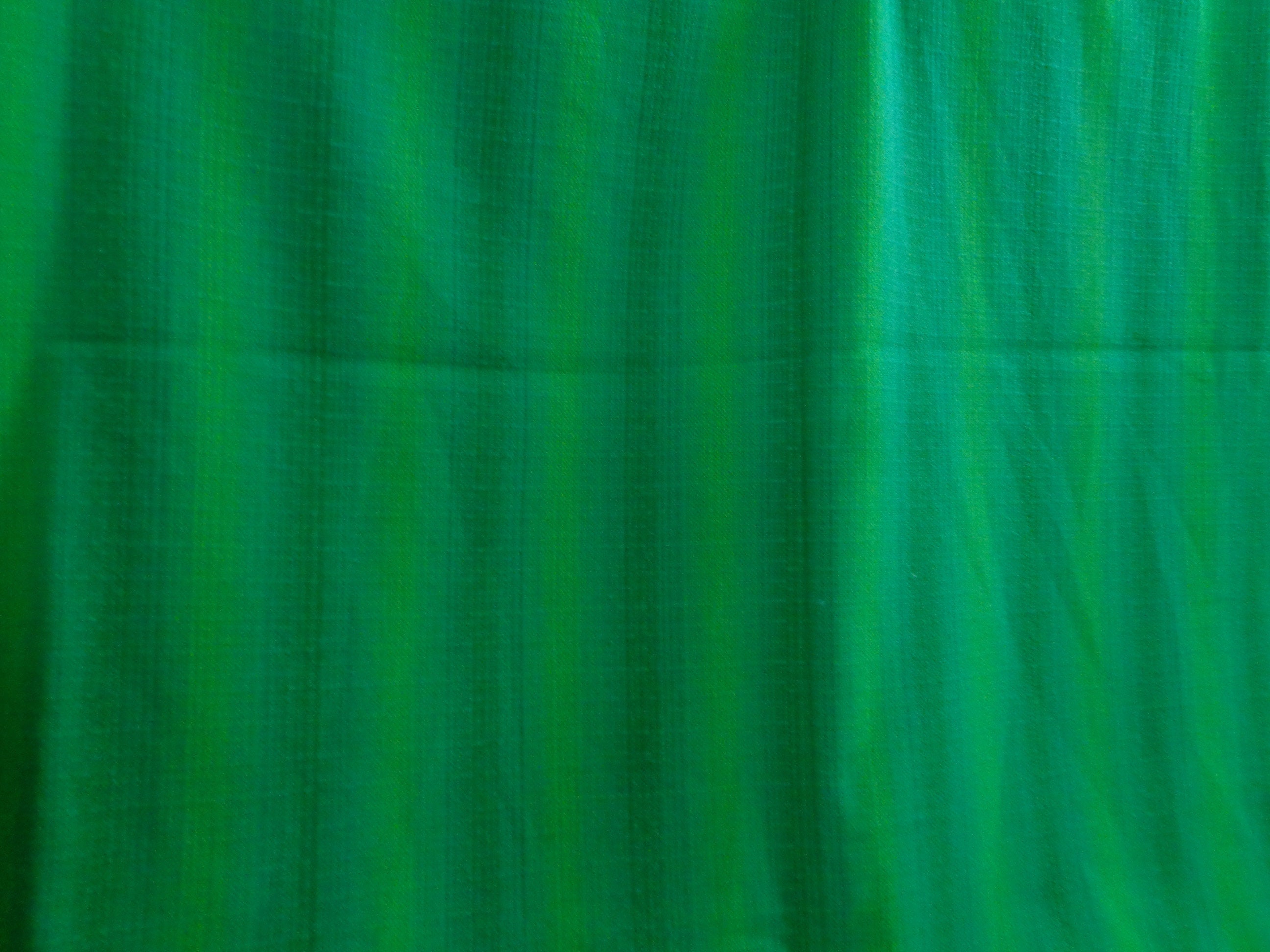 Vintage Curtain Panel Vivid Yellow Green Striped Woven Fabric Etsy