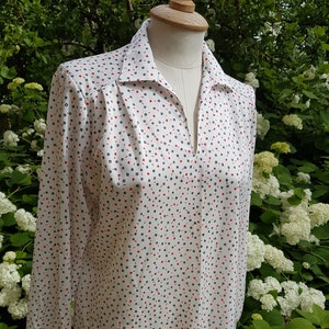 FASILKO of Sweden vintage jersey blouse size M, long sleeve top size M