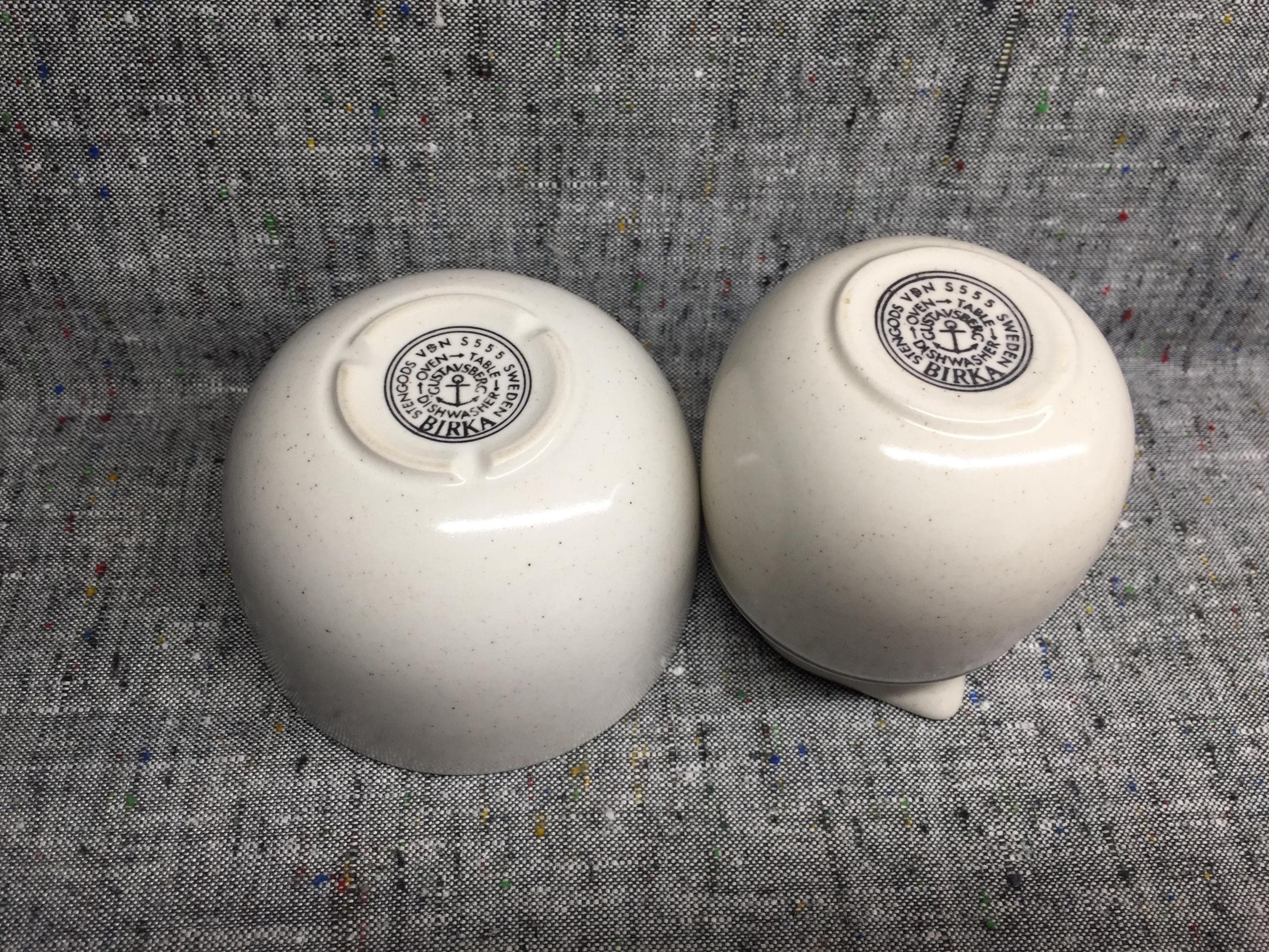 グスタフスベリ ビルカBIRKA クリーマー＆シュガーボウルセット