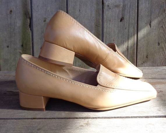 Buy Gabor Vintage Shoes Gabor Comfort Shoes Beige Leather Shoes Online in India -