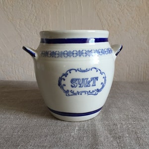 Upsala Ekeby GEFLE Syltburk H9cm, Retro liten kruka tillverkad i Sverige