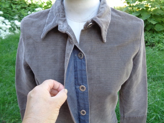 Ivana Helsinki vintage jacket size XS/ C36; Taupe… - image 3