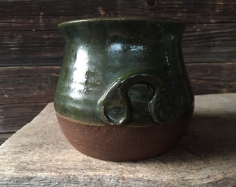 Gunnar Stahre ha firmato la ceramica da studio, vaso in ceramica vintage svedese degli anni '60