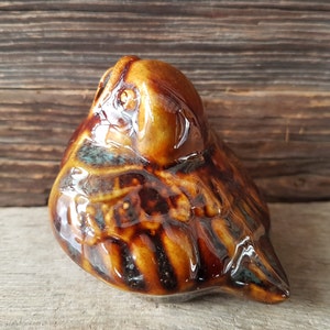 Figurine petit oiseau en poterie vintage suédoise Jie Verkstad Sweden Design Erik Engqvist