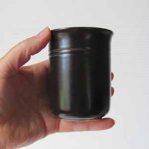 Höganäs Keramik Stengods Sweden, ONE Swedish Vintage Hoganas Ceramic Handleless Mug, Stoneware Cup H3.5&quot;/ 9cm