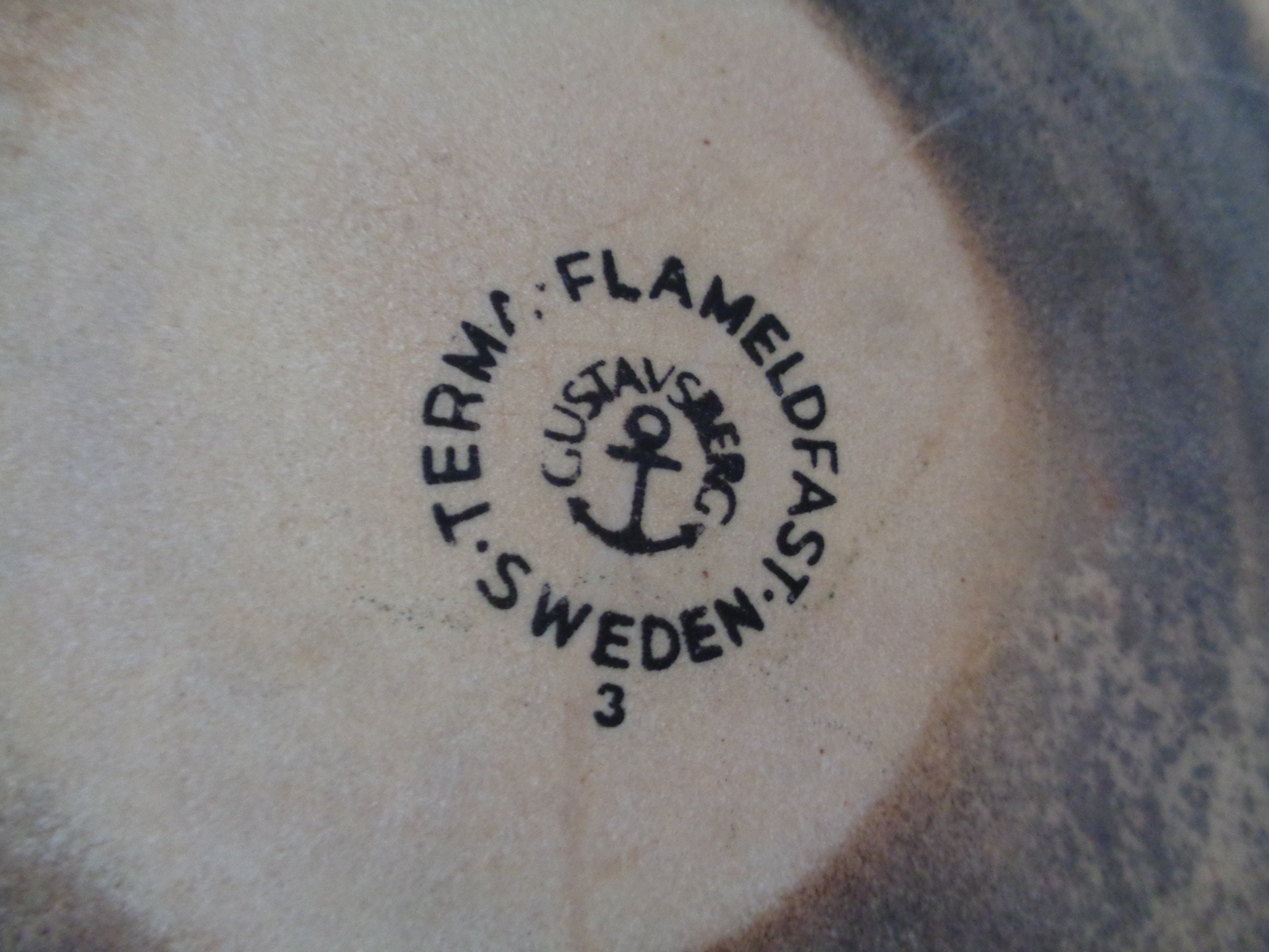 Swedish Vintage Terma Flameldfast Gustavsberg Pot; Fireproof