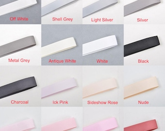 wholesale grosgrain ribbon solid color 100 yards 5/8" grosgrain ribbon  white black grey colors, grosgrain in handmade