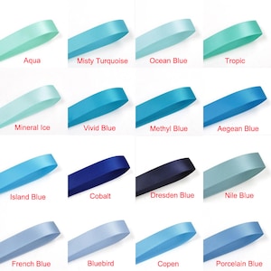 Ruban de satin artisanal, ruban de mariage, 100 mètres 3/8" double face, vous choisissez parmi 196 couleurs Ruban de satin en gros pour la mise au rebut des nœuds pour cheveux DIY