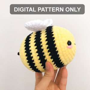 DIGITAL Crochet Bee Pattern Only Crochet Cute Bee Plush Pattern Crochet Pattern Bee Cute Crochet Pattern Amigurumi Bee Pattern image 3