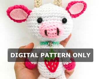 Strawberry Cow Crochet Pattern