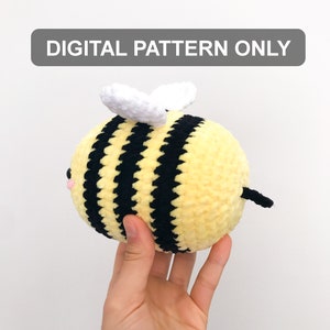 DIGITAL Crochet Bee Pattern Only Crochet Cute Bee Plush Pattern Crochet Pattern Bee Cute Crochet Pattern Amigurumi Bee Pattern image 5