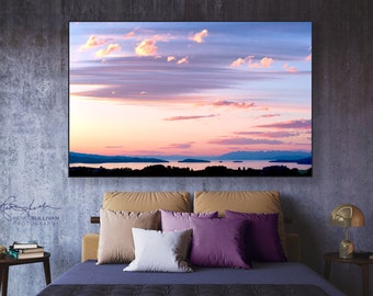 Montana/Flathead Lake/Fine Art Photography/Nature Landscape/Pastel Serene Mountains/Sm - Extra Large Wall Decor/Metal,Canvas,Paper Prints