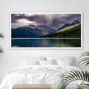 Montana/Glacier National Park/Western/Rocky Mountain/Panorama/Long Narrow Print/Fine Art Photo/Sm- Extra Large Wall Decor/Paper Metal Canvas