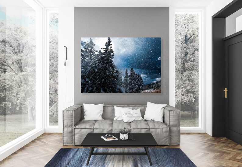 Rocky MountainsWinterSnowMontanaSkiingNature LandscapeFine Art PhotographySm to Extra Large Wall DecorPaper Canvas Metal Print