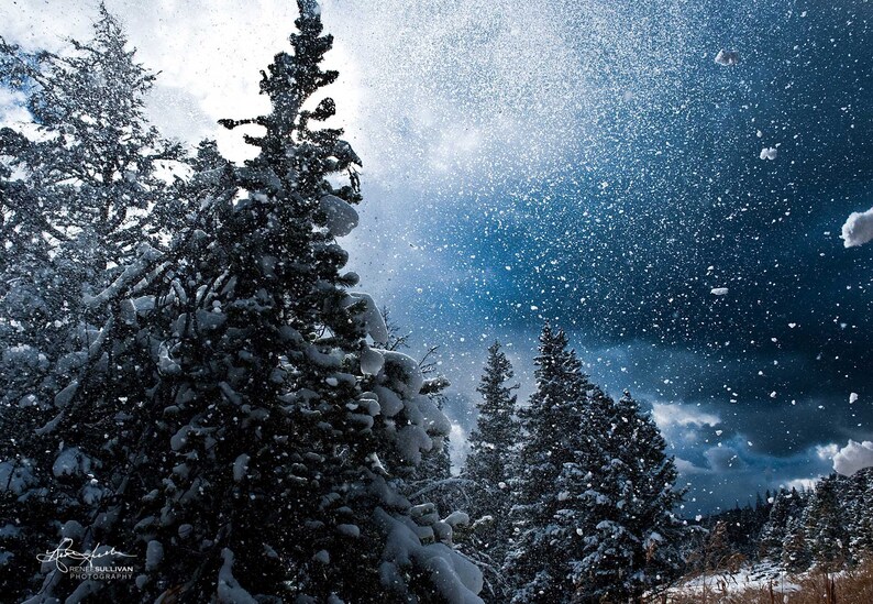 Rocky MountainsWinterSnowMontanaSkiingNature LandscapeFine Art PhotographySm to Extra Large Wall DecorPaper Canvas Metal Print