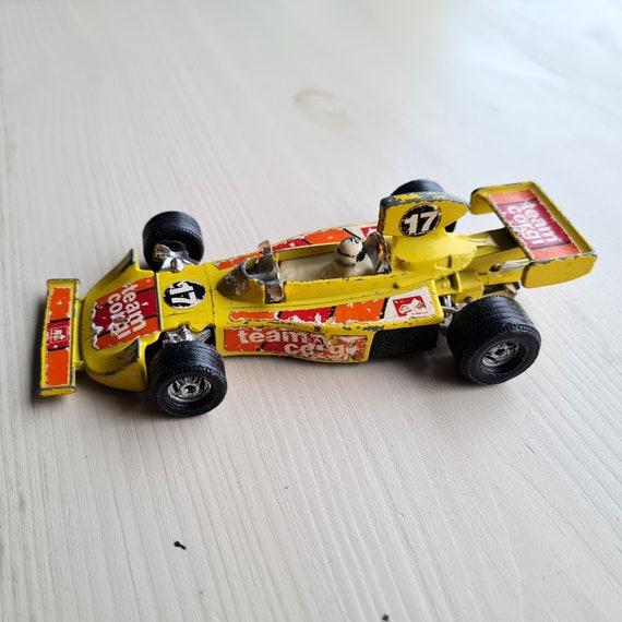 Vintage Corgi F1 Hesketh Ford 308 Diecast Toy Car, Rare Yellow