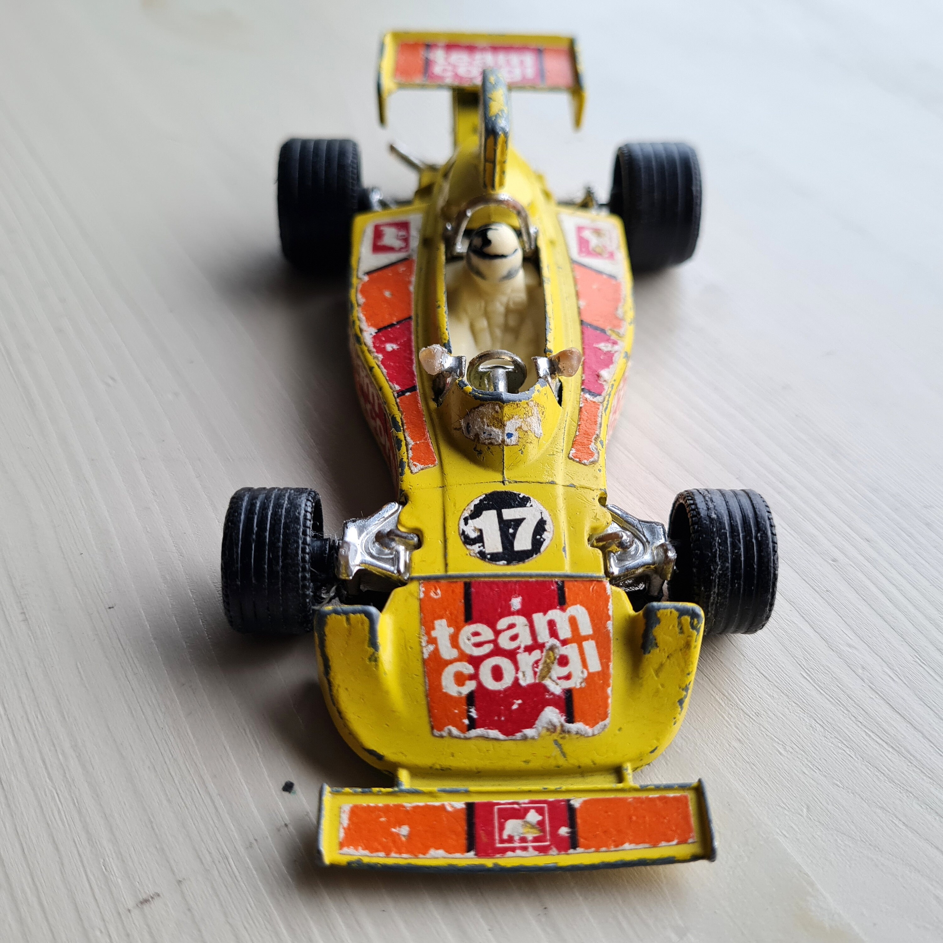 Vintage Corgi F1 Hesketh Ford 308 Diecast Toy Car, Rare Yellow