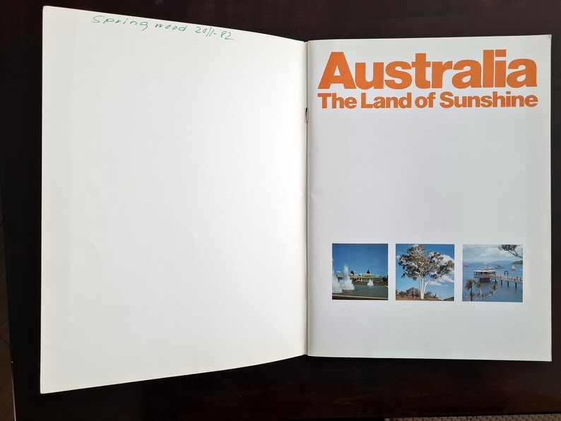 Vintage Magazine Australia The Land of Sunshine 1980/81 par Lloyd O'Neil imprimé à Hong Kong image 3