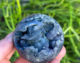 Grape Agate Chalcedony Sphere from Indonesia - A Unique and Stunning Crystal Specimen , an Ideal Gift for the Rock Hound !