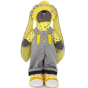Peluche per bambini, regali unici per ragazzi, coniglietto di peluche di Pasqua, coniglio di peluche, regalo per compleanno, regalo pronto per la spedizione per Pasqua