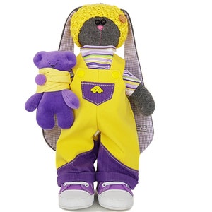 Peluche per bambini, regali unici per ragazzi, coniglietto di peluche, coniglio di peluche, regalo per compleanno, regalo pronto per la spedizione per Pasqua