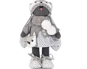 Easter bunny, Plush rabbit toy, gift for girl, fabric doll Gift for Easter