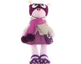 Easter bunny, Plush rabbit toy, gift for girl, fabric doll. Gift for Easter